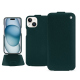 Custodia in pelle Apple iPhone 15 - Vert séduisant ( Pantone #1d3c34 ) 