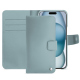 Capa em pele Apple iPhone 15 - Bleu ciel ( Nappa - Pantone #abcae9 ) 