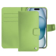 Funda de piel Apple iPhone 15 - Vert olive ( Nappa - Pantone #a7c58e ) 