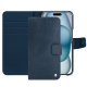 Custodia in pelle Apple iPhone 15 - Jean vintage ( Pantone #2f414f  ) 