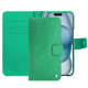 Lederschutzhülle Apple iPhone 15 - Menthe vintage ( Pantone #37b375 ) 