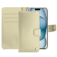 Capa em pele Apple iPhone 15 - Ivoire ( Pantone #d6d6c6 ) 