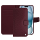 Custodia in pelle Apple iPhone 15 - Lie de vin ( Pantone #412234 ) 