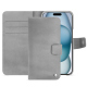Custodia in pelle Apple iPhone 15 - Platinium ( Pantone 877C ) 