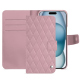 Capa em pele Apple iPhone 15 - Rose - Couture ( Nappa - Pantone #efbae1 ) 