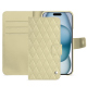 硬质真皮保护套 Apple iPhone 15 - Beige - Couture ( Nappa - Pantone #ceb888 ) 