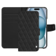Apple iPhone 15 leather case - Noir - Couture ( Nappa - Black ) 