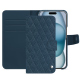 Custodia in pelle Apple iPhone 15 - Indigo - Couture ( Pantone #1f4565 ) 