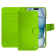 Funda de piel Apple iPhone 15 - Vert fluo ( Pantone #00ab5f ) 