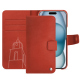 Funda de piel Apple iPhone 15 - Arange clouquié ( Pantone #D33108 )
