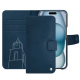 Capa em pele Apple iPhone 15 - Blu mediterran ( Pantone #0E3043 )