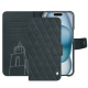Apple iPhone 15 leather case - Blu marino - Couture ( Pantone #14181D )