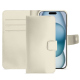 Apple iPhone 15 leather case - Blanc PU ( White ) 