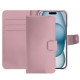 Housse cuir Apple iPhone 15 - Rose PU ( Pantone #efbae1 ) 