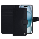 Apple iPhone 15 leather case - Noir élégant  ( Noir / Black ) 
