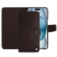 Funda de piel Apple iPhone 15 - Marron envoûtant ( Pantone #4e3629 ) 