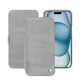 Apple iPhone 15 leather case - Platinium ( Pantone 877C ) 