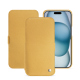 Funda de piel Apple iPhone 15 - Or Maïa ( Pantone 871C ) 