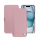 Housse cuir Apple iPhone 15 - Rose ( Nappa - Pantone #efbae1 ) 