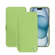 Housse cuir Apple iPhone 15 - Vert olive ( Nappa - Pantone #a7c58e ) 