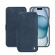 Funda de piel Apple iPhone 15 - Jean vintage ( Pantone #2f414f  ) 