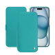 Funda de piel Apple iPhone 15 - Bleu fluo