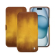 Housse cuir Apple iPhone 15 - Doré Patine