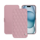 Funda de piel Apple iPhone 15 - Rose - Couture ( Nappa - Pantone #efbae1 ) 