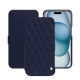 Capa em pele Apple iPhone 15 - Cobalt - Couture ( Pantone #2b253f ) 