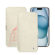 Funda de piel Apple iPhone 15 - Blanc escumo ( Pantone #D6D6D1 )