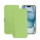 Custodia in pelle Apple iPhone 15 - Vert olive PU ( Pantone #a7c58e )