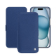 Housse cuir Apple iPhone 15 - Bleu frisson ( Pantone #29588c ) 