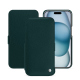 Apple iPhone 15 leather case - Vert séduisant ( Pantone #1d3c34 ) 