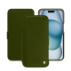 Funda de piel Apple iPhone 15 - Vert Veggie ( Pantone #68724d ) 