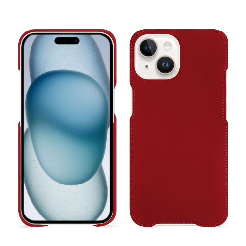 Capa premium para iPhone 15 | Elegância e durabilidadeRouge ( Nappa - Pantone #d50032 ) 
