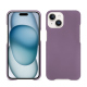 Lederschutzhülle Apple iPhone 15 - Lilas ( Nappa - Pantone #b9a3e3 ) 