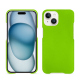 レザーケース Apple iPhone 15 - Vert fluo ( Pantone #00ab5f ) 