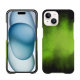 Custodia in pelle Apple iPhone 15 - Vert Patine