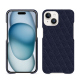 レザーケース Apple iPhone 15 - Cobalt - Couture ( Pantone #2b253f ) 