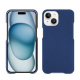 Lederschutzhülle Apple iPhone 15 - Bleu frisson ( Pantone #29588c ) 