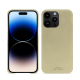 Custodia in pelle Apple iPhone 15 Pro Max - Beige PU ( Pantone #ceb888 ) 