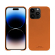 Custodia in pelle Apple iPhone 15 Pro Max - Orange PU ( Pantone #ff9351 )