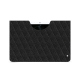 Google Pixel Tablet leather pouch - Ebène - Couture ( Noir / Black ) 