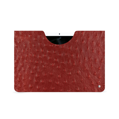 Customisable leather pouch for Google Pixel TabletAutruche ciliegia ( Pantone #a4343a ) 