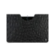 Pochette cuir Google Pixel Tablet - Autruche nero ( Noir / Black) 