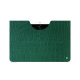 Google Pixel Tablet leather pouch - Crocodile pino ( Pantone #173F35 ) 