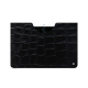 Custodia in pelle Google Pixel Tablet - Crocodile nero ( Noir / Black) 