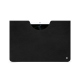 Google Pixel Tablet leather pouch - Negre poudro ( Pantone #111212 )
