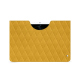 Google Pixel Tablet leather pouch - Jaune soulèu - Couture ( Pantone #F3B934 )