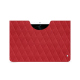 Google Pixel Tablet leather pouch - Rouge troupelenc - Couture ( Pantone #AB191A )